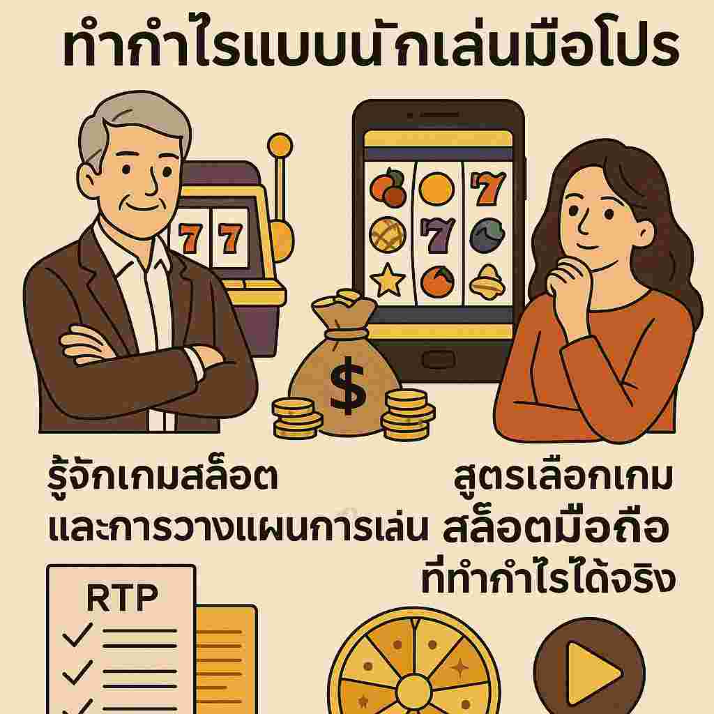 กลยุทธ์เด็ด สล็อต ทำกำไรแบบนักเล่น สล็อตออนไลน์มือถือ
